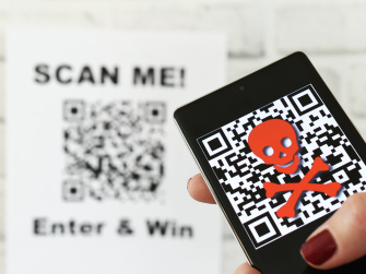 Quishing QR-Code scannen mit Handy-Kamera